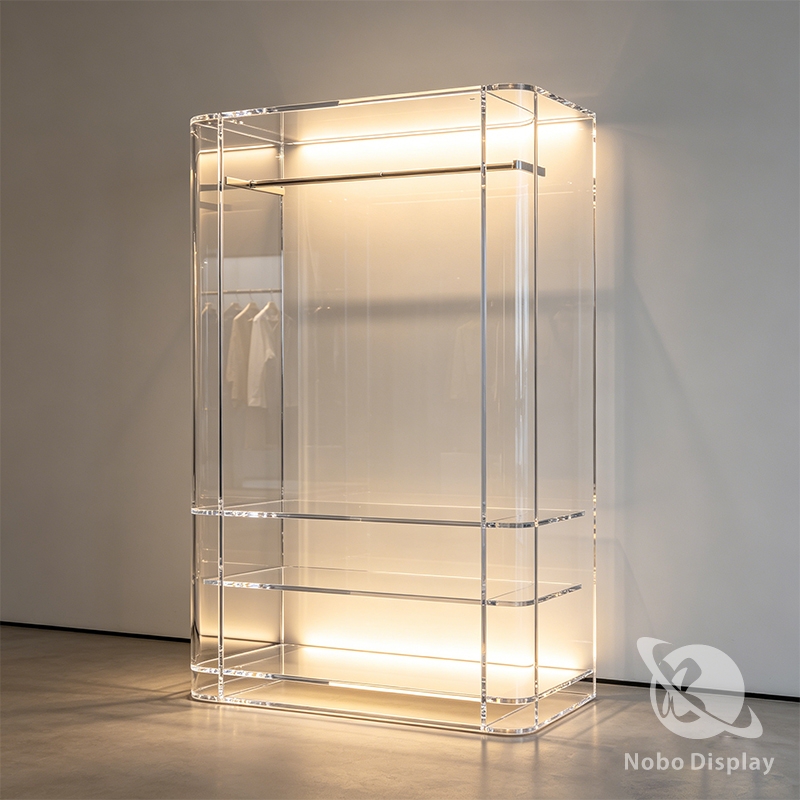 Illuminated Acrylic Display Cabinet